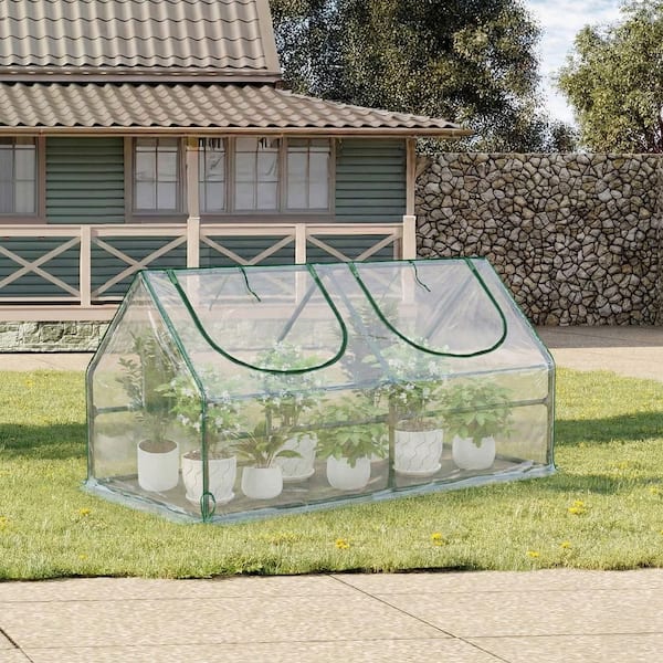 Aoodor 4 ft. W x 2 ft. D x 2 ft. H Portable Mini Greenhouse Kit