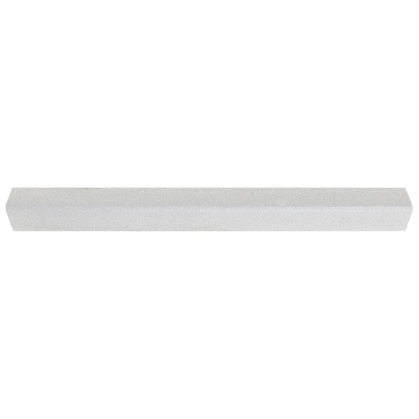 Reborn White 0.5 in. x 4.84 in. L-Shape Quarter Round Matte Ceramic Pencil Tile Trim (0.01 sq. ft./Each)