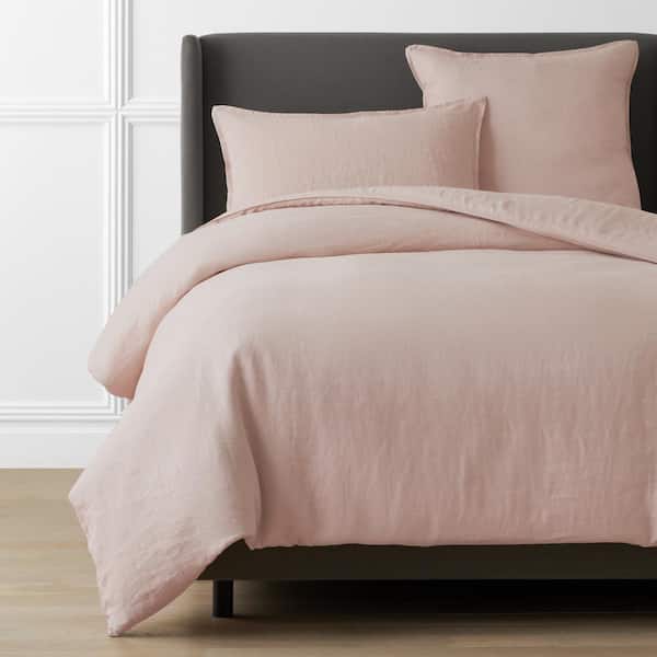 The Company Store Legends Hotel Rose Washed Linen Full/Queen Duvet ...