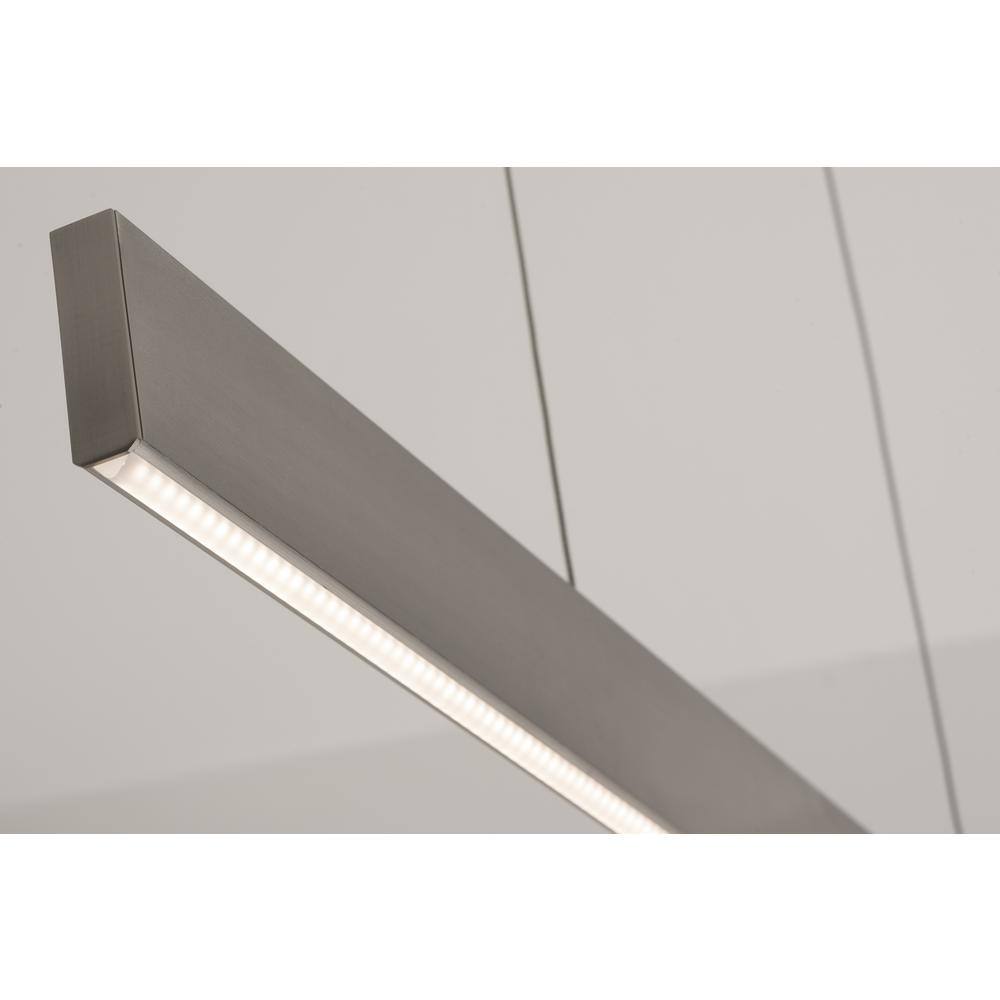 Stealth 36" Satin Nickel Modern Indoor/Outdoor LED Pendant
