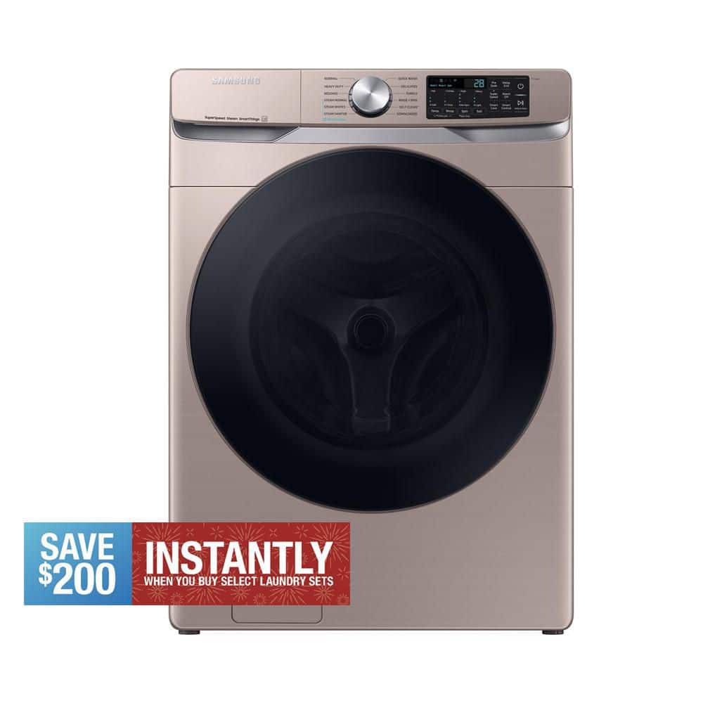 4.5 cu. ft. Smart High-Efficiency Front Load Washer with Super Speed in Champagne