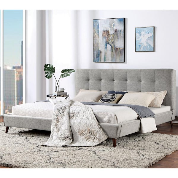 Clearance Eva Grey Queen Size Bed – Affordable Furniture Source