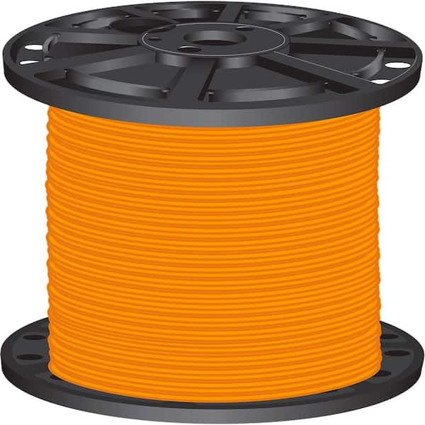 Southwire 2,500 ft. 6 Orange Stranded CU SIMpull THHN Wire 26067909 ...