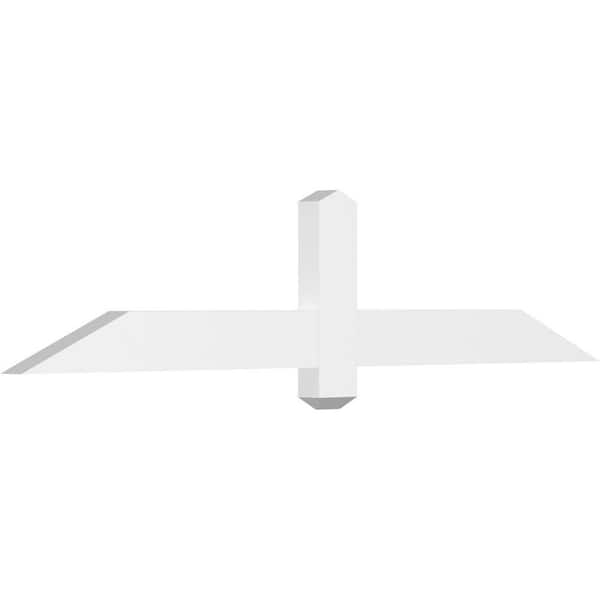 Ekena Millwork Eugene 60 in. W x 12.5 in. H x 2 in. D Signature Polyurethane Bracket