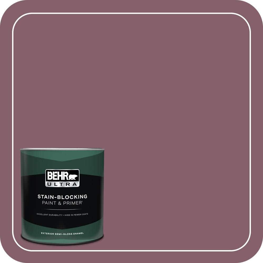 1 qt. #BIC-35 Vintage Plum Semi-Gloss Enamel Exterior Paint & Primer product image for price tracking