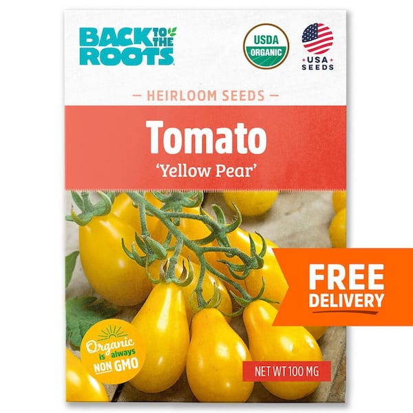 Back to the Roots Organic Yellow Pear Tomato Seed (1-Pack)