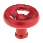 2-17/32 in. (64 mm) Red Eclectic Forged Iron Cabinet Knob