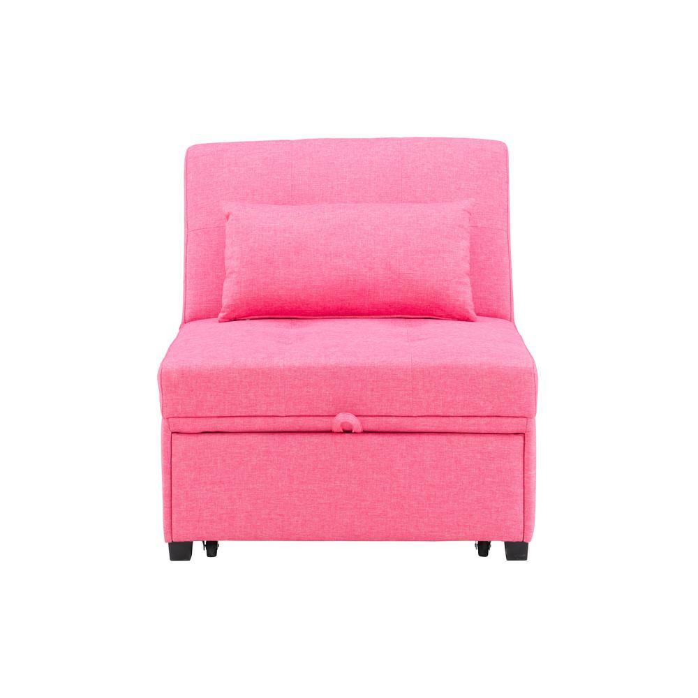Powell Company Rockford 31 in. W Hot Pink Polyester Twin Sofa Bed