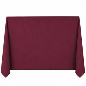 60 in. x 120 in. Linen Textured Table Cloths, Spill-Proof Waterproof Table Cover for Dining, Red