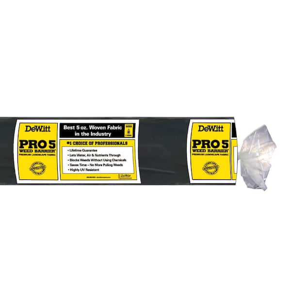 P4 4 ft. x 250 ft. 5 oz. Pro 5 Commercial Landscape Weed Barrier Fabric (8-Pack)