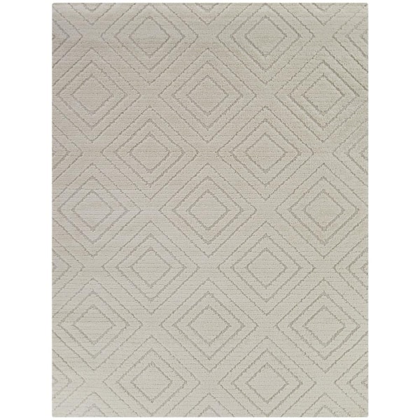 BALTA Wilmott Cream 5 ft. x 7 ft. Geometric Area Rug