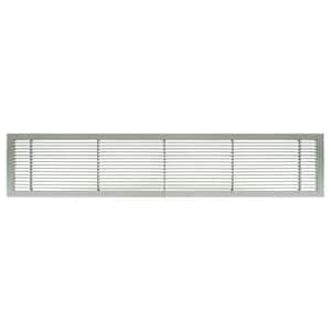 AG10 Series 6 in. x 30 in. Solid Aluminum Fixed Bar Supply/Return Air Vent Grille, Brushed Satin