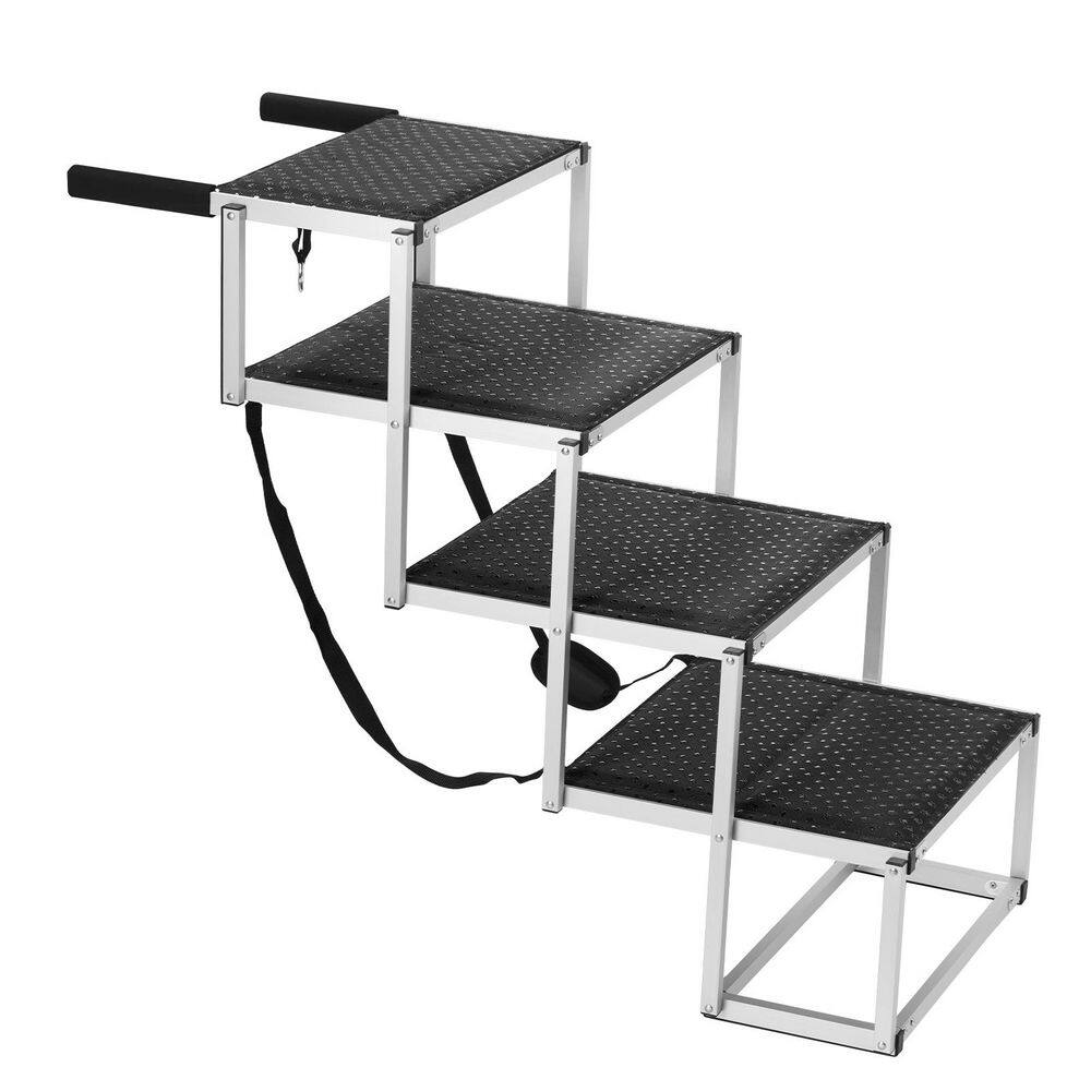 Dog Stair for Cars, Wide 4-step Dog Car Steps, Folding Dog Car Ramp with Nonslip Surface, Portable Pet Steps 2025 Update price history on PriceWatchPro