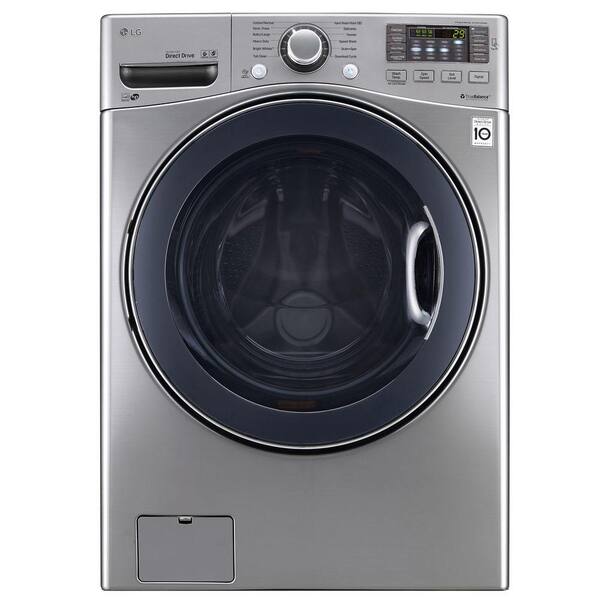 LG 4.5 DOE cu. ft. High-Efficiency Front Load Washer in Graphite Steel, ENERGY STAR