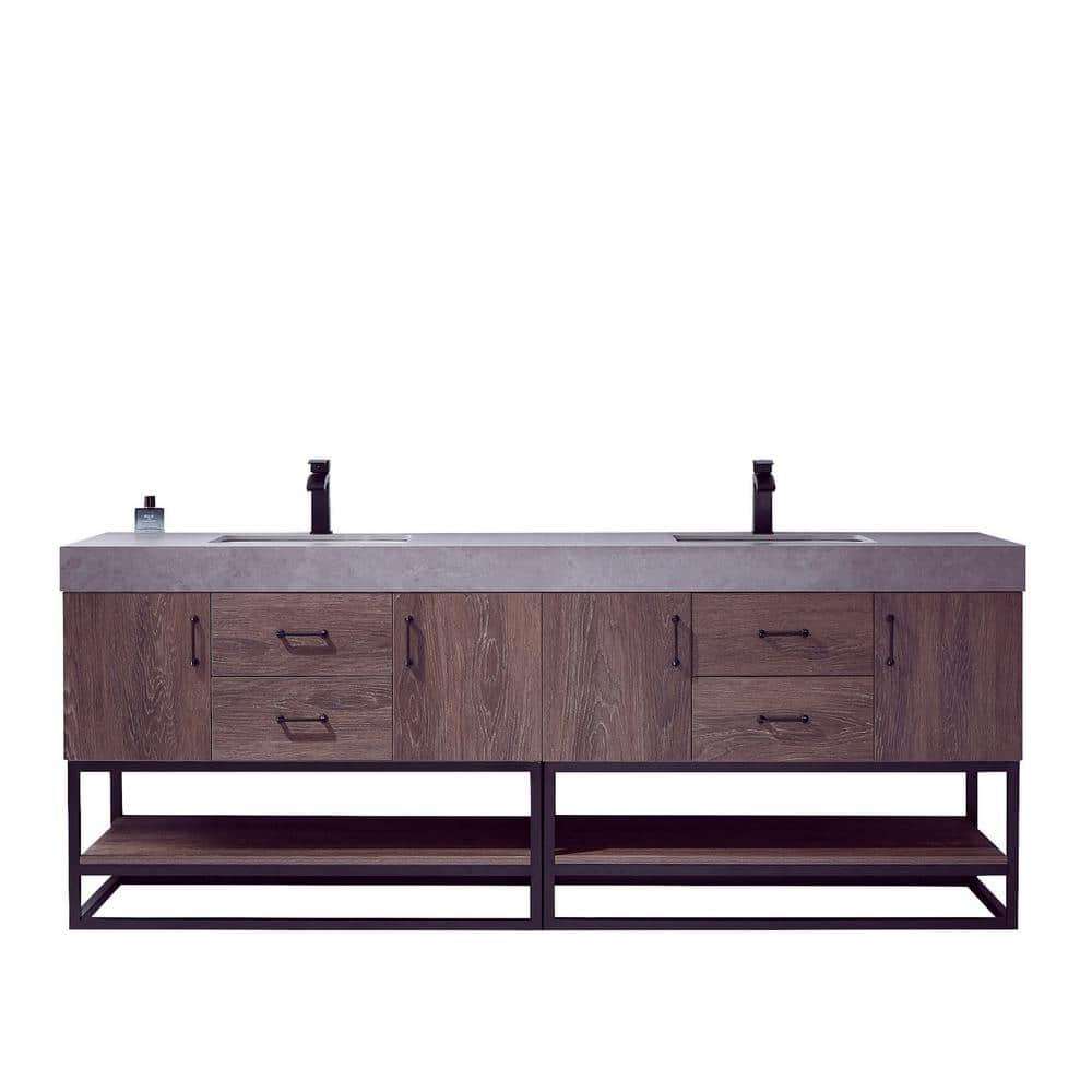 ROSWELL Alistair 84B in. W x 22 in. D x 34 in. H Double Bath Vanity in