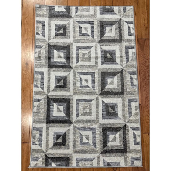 Samba Square Multi 3 ft. x 4 ft. Indoor/Outdoor Scatter