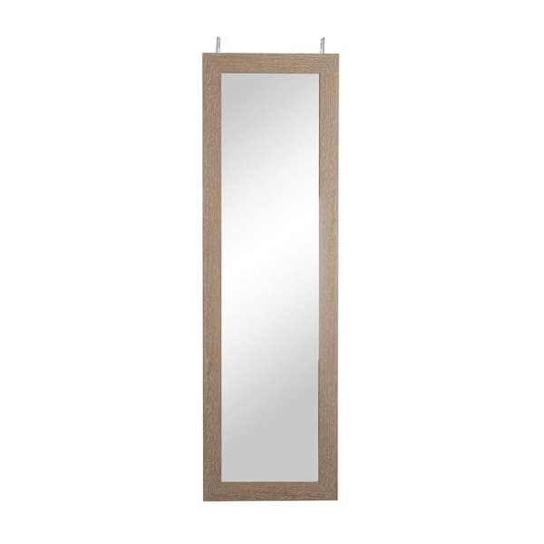 BrandtWorks Oversized Brown Over The Door Rustic Mirror (71 in. H X 21.5 in. W)