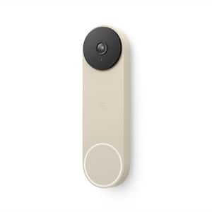 Nest Doorbell (Battery) - Smart Wi-Fi Video Doorbell Camera - Linen
