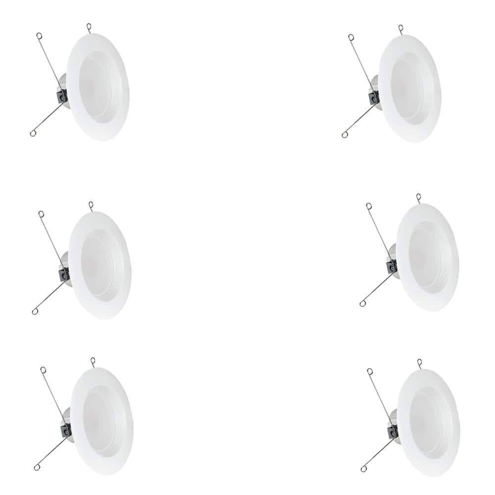 Feit Electric 75W Equivalent Soft White 6 in. White Baffle-Trim