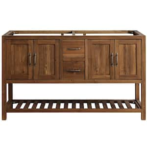 Austin 59 in. W x 21.5 in. D Bath Vanity Cabinet Only in Walnut