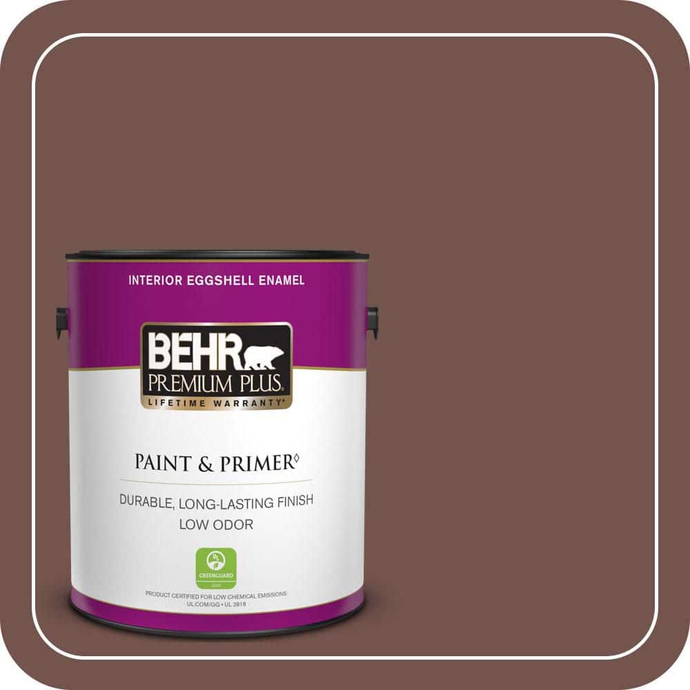1 gal. Home Decorators Collection #HDC-CL-12 Terrace Brown Eggshell Enamel Low Odor Interior Paint & Primer price history on PriceWatchPro