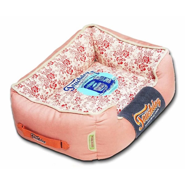 Touchdog Large Pink and Red and White Bed