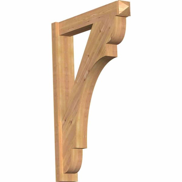 Ekena Millwork 6 in. x 42 in. x 30 in. Western Red Cedar Olympic Arts and Crafts Smooth Outlooker