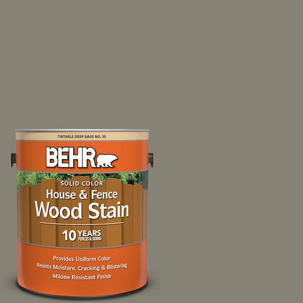 BEHR 1 gal. #SC-144 Gray Seas Solid Color House and Fence Exterior Wood Stain