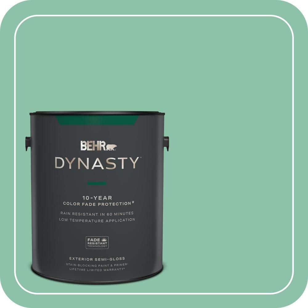 1 gal. #HDC-WR14-8 Spearmint Frosting Semi-Gloss Enamel Exterior Stain-Blocking Paint & Primer price history on PriceWatchPro