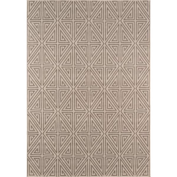 Momeni Baja Taupe 4 ft. x 6 ft. Indoor/Outdoor Area Rug