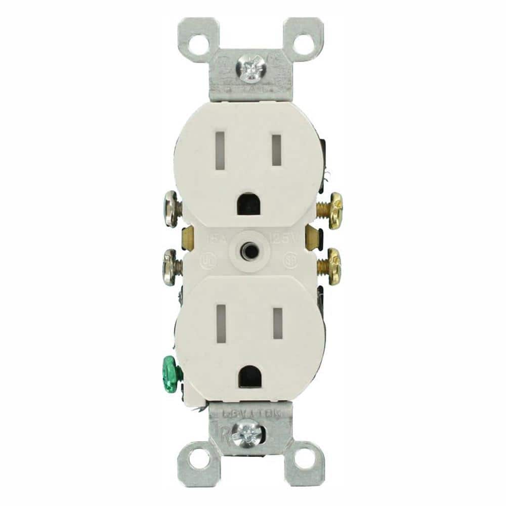 Pack of 10 MEW-R10SW-10 Maxxima Tamper Resistant Duplex Receptacle Standard Electrical Wall Outlet 15A White Pack of 10 MEW-R10SW-10 Maxxima Tamper Resistant Duplex Receptacle Standard Electrical Wall Outlet 15A White
