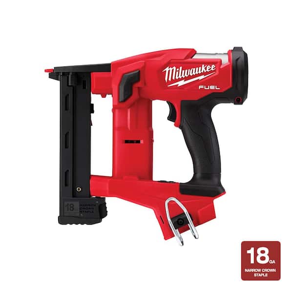 M18 FUEL 18-Volt Lithium-Ion Brushless Cordless 18-Gauge 1/4 in. Narrow Crown Stapler (Tool-Only)
