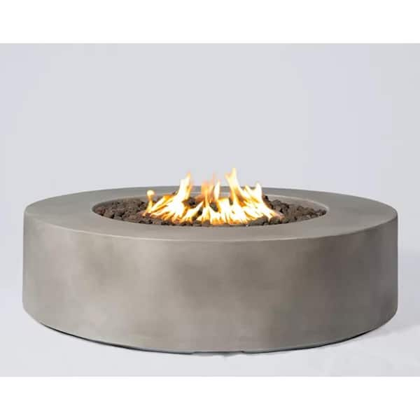 36 in. W 50,000 BTU Round Outdoor Propane Gas Fire Pit Table