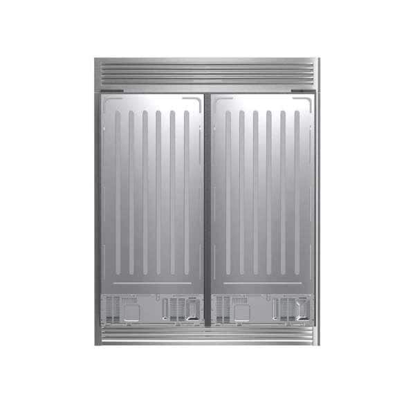Stainless Steel 60" Side-by-Side Refrigerator with Ice Maker