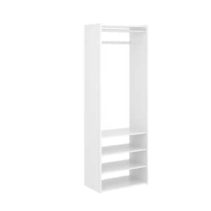 Select 25 in. W Classic White Wood Closet Tower
