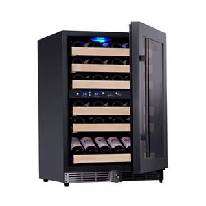 Dual Zone 23.42 in. 46-Bottle Convertible Wine Cooler