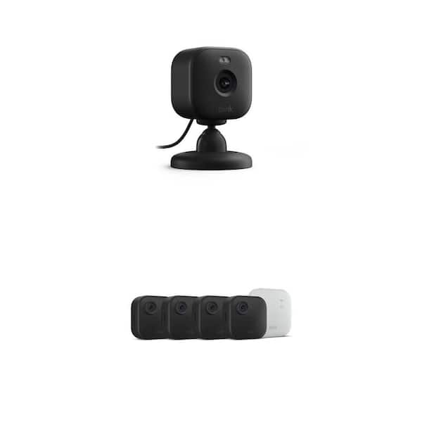 Mini 2 Wired Indoor/Outdoor Security Camera (1-Pack), 4 XR-Wireless Outdoor Camera (4-Cameras) Combo