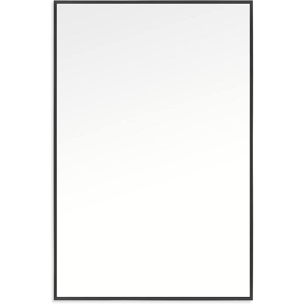 24 in. W x 36 in. H Rectangle Frame Black Full Length Mirror DW70837198 The Home Depot