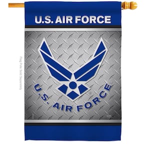 2.3 ft. x 3.3 ft. US Air Force House Flag 2-Sided Armed Forces Decorative Vertical Flags