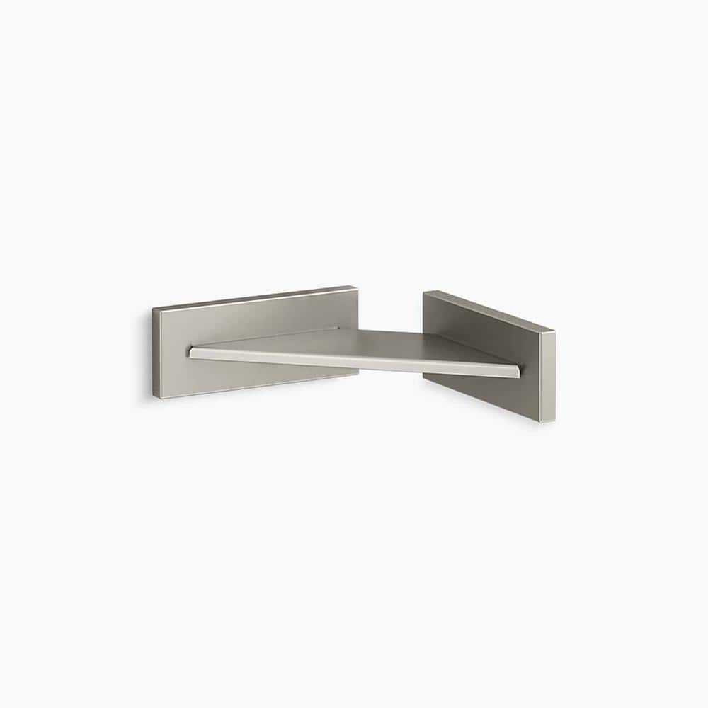 KOHLER Square Foot Rest in Vibrant Brushed Nickel
