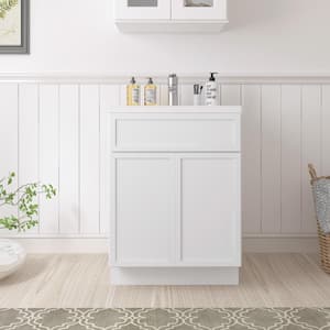 24 in. W x 21 in. D x 32.5 in. H 2-Doors Bath Vanity Cabinet without Top in White