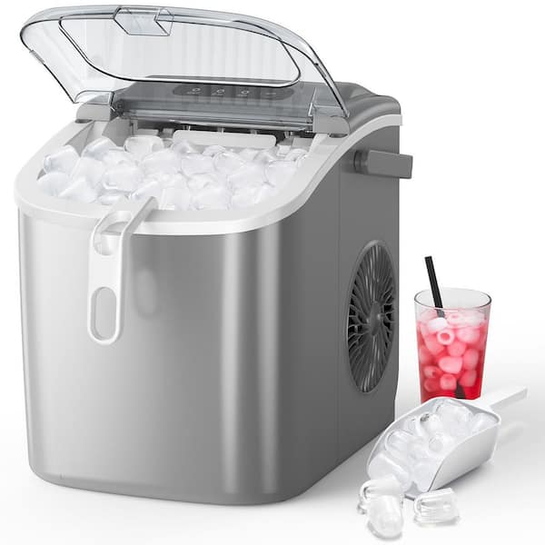 COWSAR 8.66 in. 26 lbs. 9-Pieces/6 Mins, Bullet Ice Portable