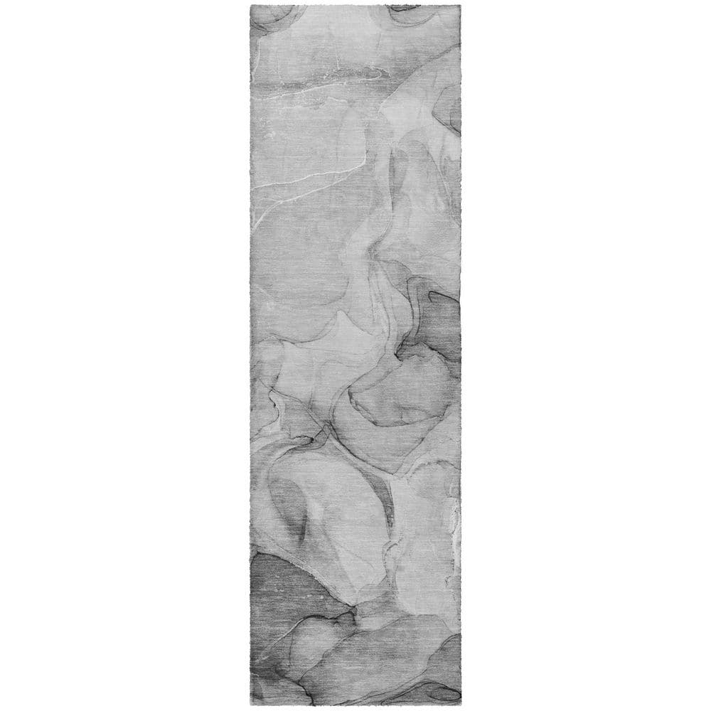 Dream Shag Premium Machine Washable Abstract ADS504 Gray 2 ft. x 7 ft. Runner Rug price history on PriceWatchPro