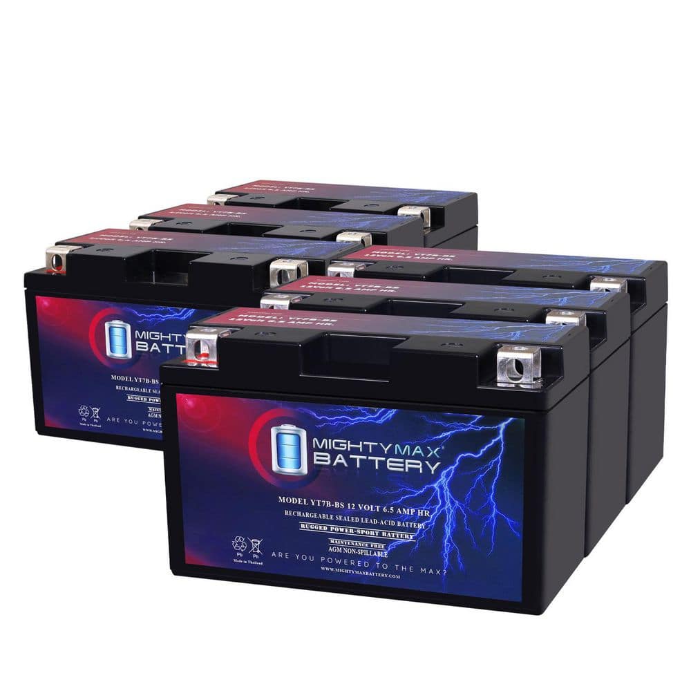 YT7B-BS -12-Volt 6.5 AH, 110 CCA, Rechargeable Maintenance Free SLA AGM Motorcycle Battery (6) price history on PriceWatchPro