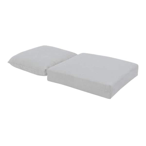 Hampton Bay 24 In X 6 Outdoor Lounge Chair Cushion Stone Gray 1 Pack 7292 01424900 Outdoor Lounge Chair Cushion, 24 Inch Outdoor Cushions Ikea