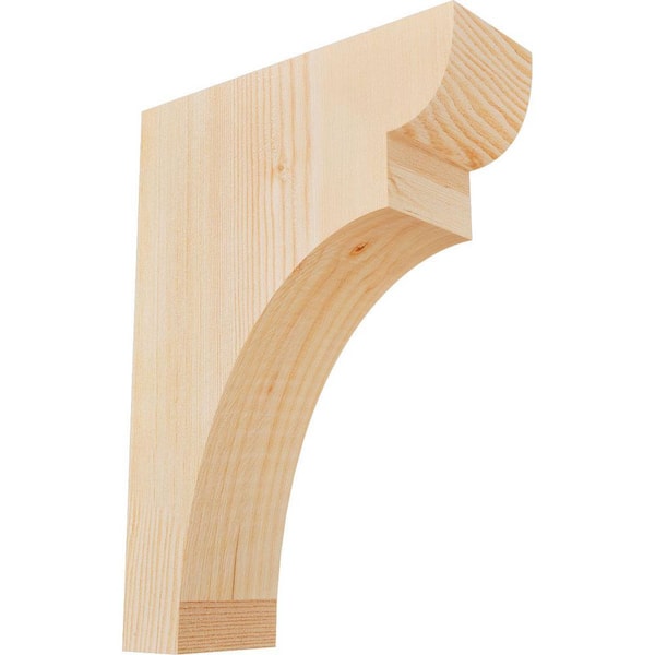Ekena Millwork 3-1/2 in. x 10 in. x 14 in. Douglas Fir Yorktown Smooth Corbel