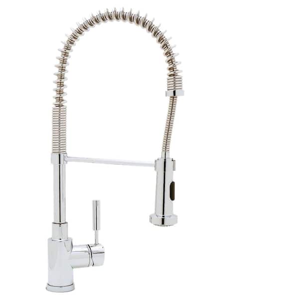 Blanco MERIDIAN Semi-Pro Single-Handle Pull-Down Sprayer Kitchen Faucet in Polished Chrome