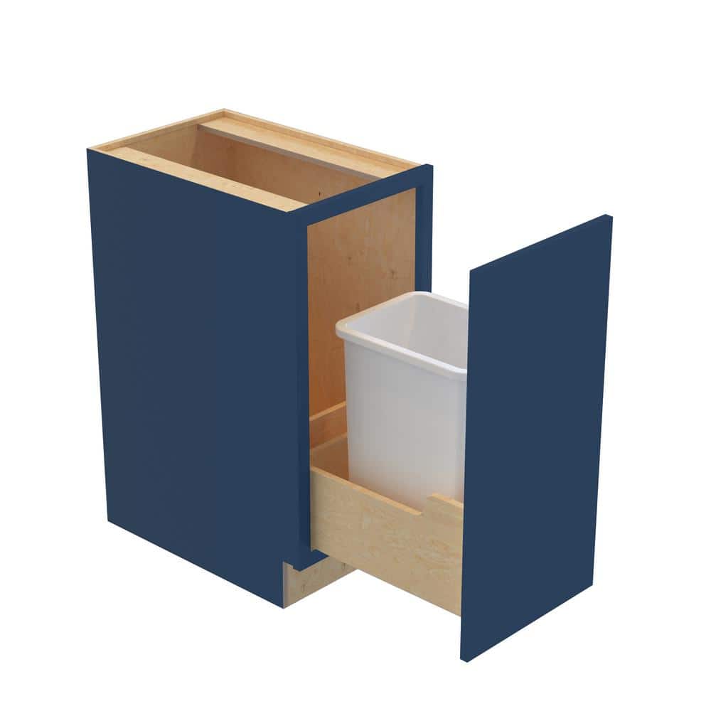 Hargrove 15 in. W x 24 in. D x 34.5 in. H Assembled Plywood Trash Can Kitch