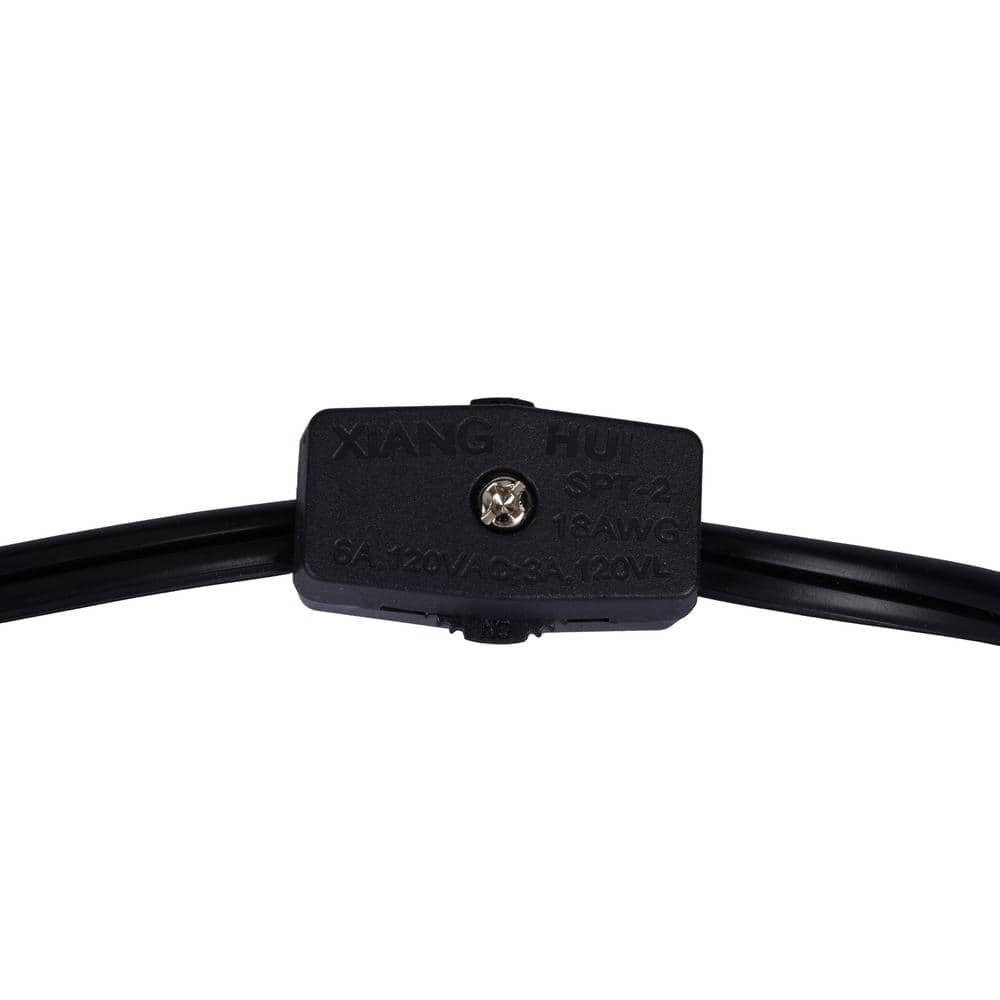 Adjustable Black Metal Clip-On Desk Lamp