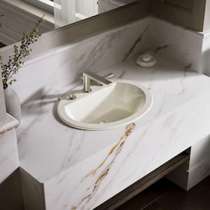 Bryant 20.1 in. x 16.5 in. Drop-In Bathroom Sink in Biscuit Vitreous China